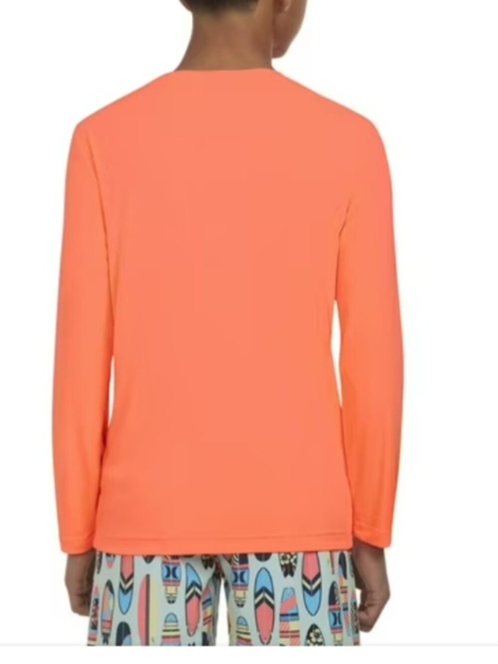 Hurley Boys Long Sleeve Moisture Wicking UPF 50+ Swim Top - Picture 2 of 7